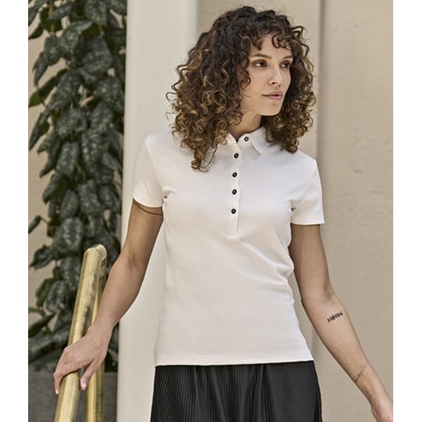 Tee Jays Ladies Pima Cotton Interlock Polo Shirt Thumbnail