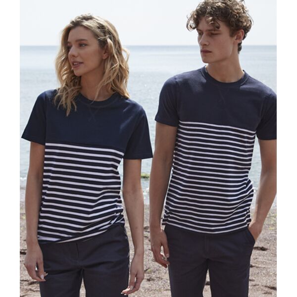 Front Row Unisex Breton Striped T-Shirt Thumbnail