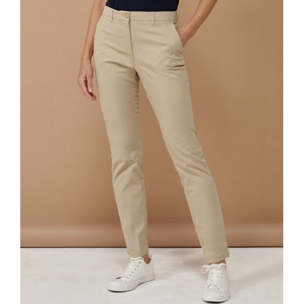 Henbury Ladies Stretch Chino Trousers Thumbnail