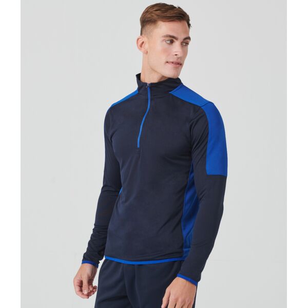 Finden + Hales Contrast Zip Neck Midlayer Top Thumbnail