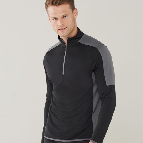 Finden + Hales Contrast Zip Neck Midlayer Top Thumbnail