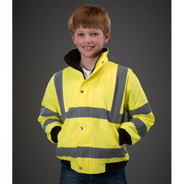 Yoko Kids Hi-Vis Bomber Jacket Thumbnail