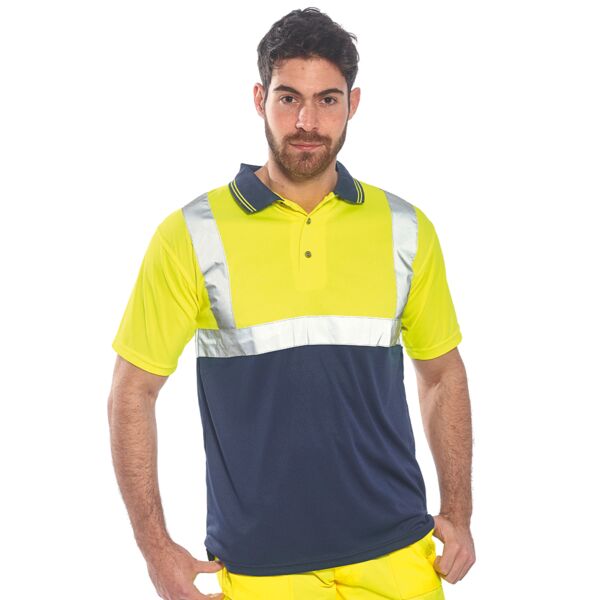 Portwest Hi-Vis Two Tone Polo Shirt Thumbnail