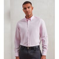 Premier Long Sleeve Striped Oxford Shirt Thumbnail