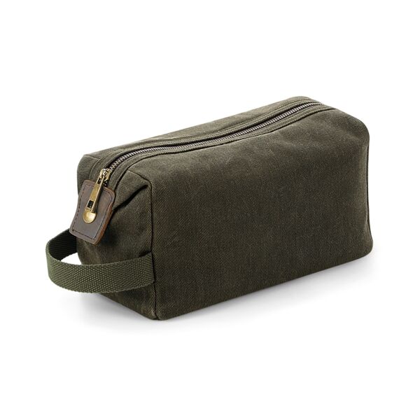 Quadra Heritage Waxed Canvas Wash Bag Thumbnail