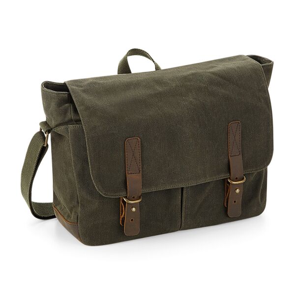 Quadra Heritage Waxed Canvas Messenger Thumbnail