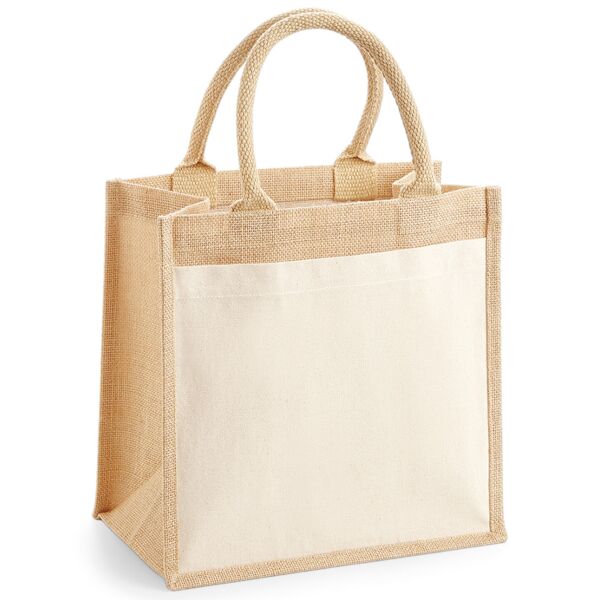 Westford Mill Pocket Jute Midi Tote Bag Thumbnail