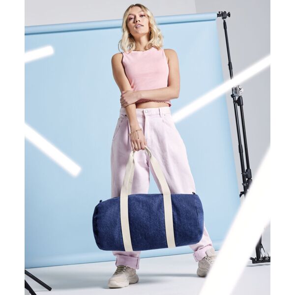 Denim barrel bag Thumbnail