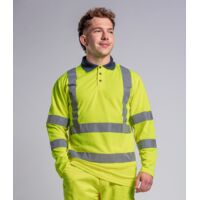 Pro RTX High Visibility Long Sleeve Polo Shirt Thumbnail