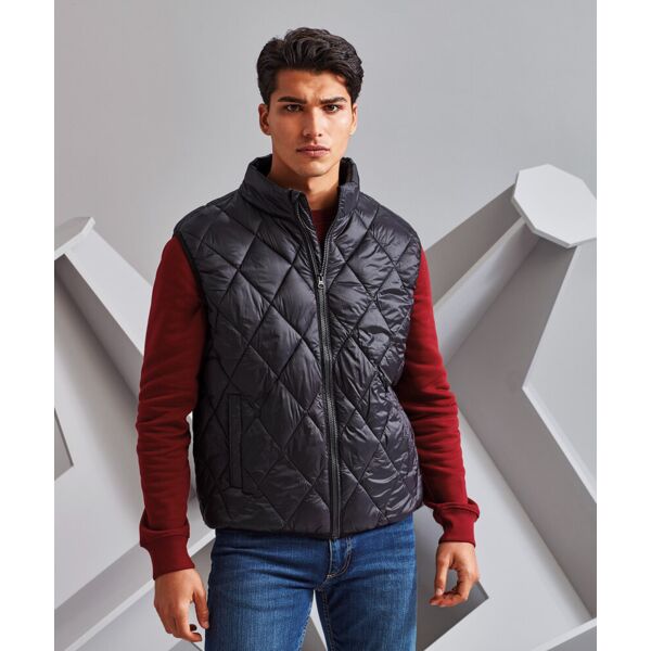 Diamond pane padded gilet Thumbnail