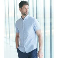 Henbury Modern Short Sleeve Slim Fit Oxford Shirt Thumbnail