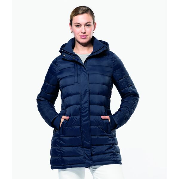 Kariban Ladies Lightweight Long Padded Parka Jacket Thumbnail