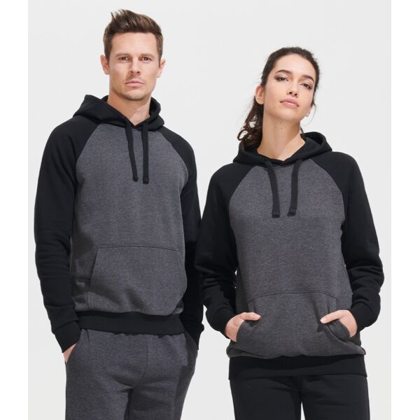 SOL'S Unisex Seattle Contrast Raglan Hoodie Thumbnail
