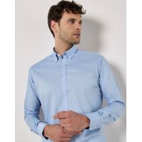 Slim Fit Long Sleeve Stretch Oxford Shirt Thumbnail