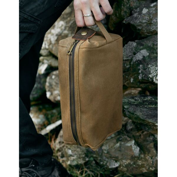 Heritage Waxed Canvas Wash Bag Thumbnail