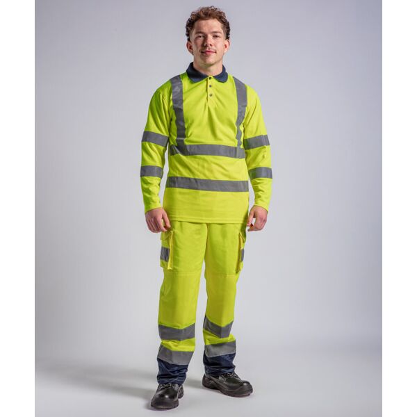 High visibility long sleeve polo Thumbnail