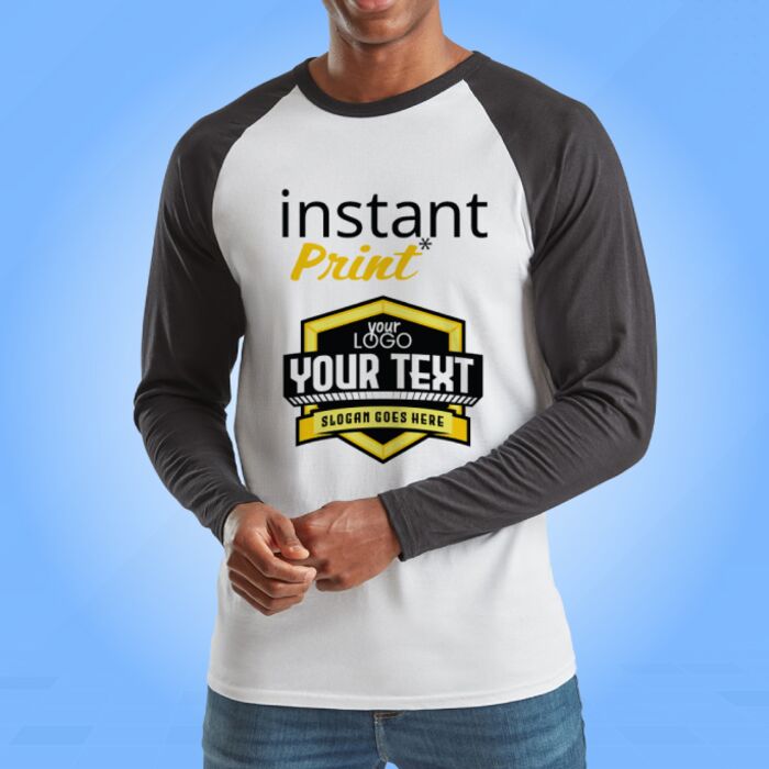 Men's Valueweight Long Sleeve Baseball T-Shirt Thumbnail