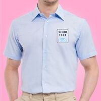 Men's Short Sleeve Tailored Oxford Shirt Thumbnail