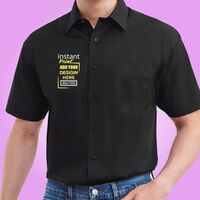Men's Short Sleeve Classic Polycotton Poplin Shirt Thumbnail