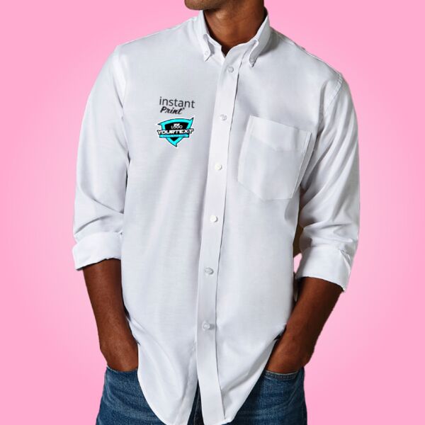 Classic Fit Long Sleeve Workwear Oxford Shirt Thumbnail