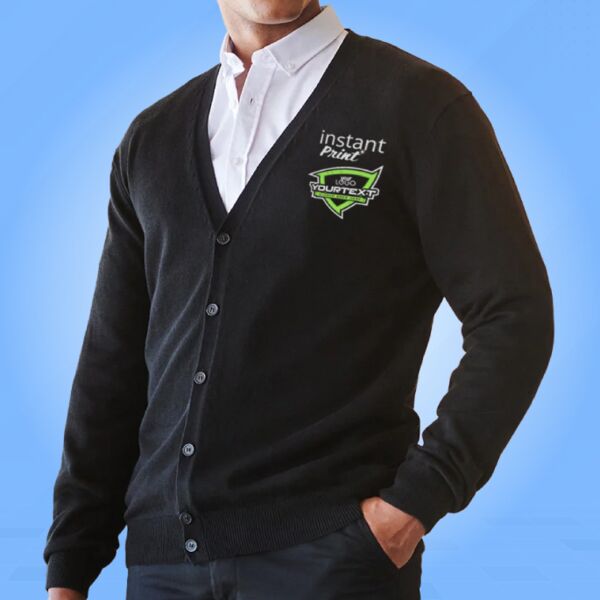 V-button cardigan Thumbnail