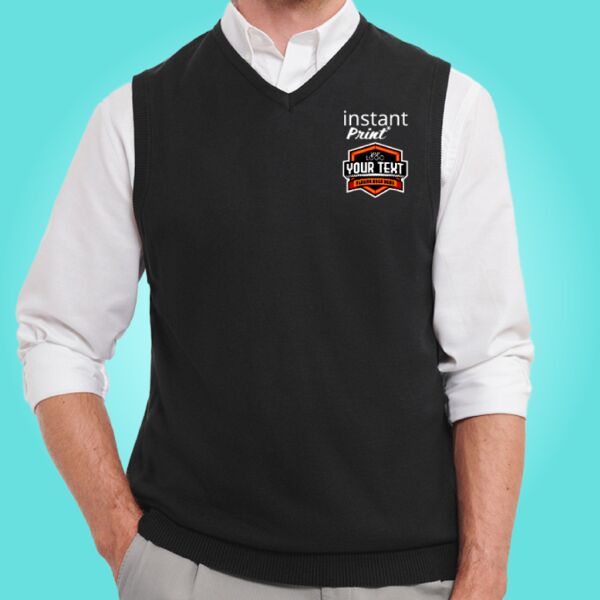 V-Neck Sleeveless Knitted Pullover Thumbnail