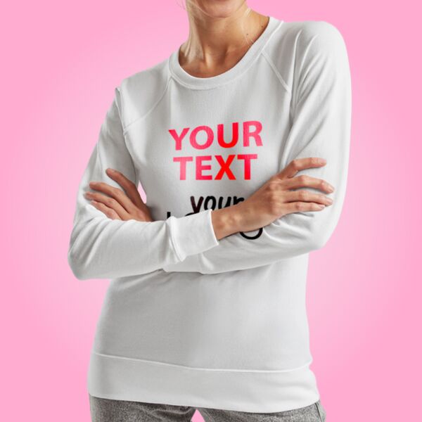 Fruit of the Loom Lady Fit Lightweight Raglan Sweatshirt Thumbnail