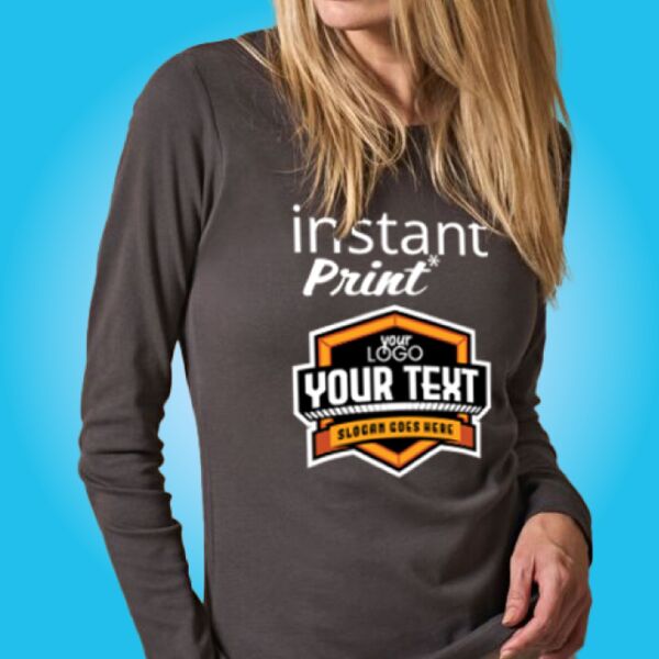 Ladies' Long Sleeve Interlock Tee Thumbnail