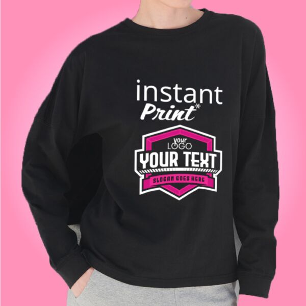 Unisex drop shoulder slogan top Thumbnail