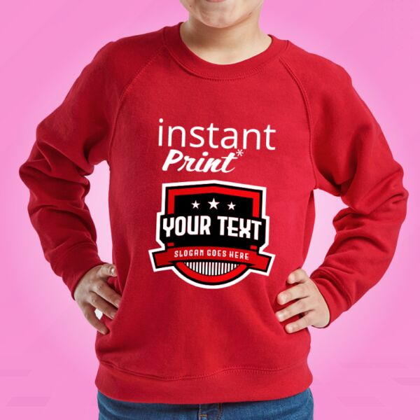 Kids classic raglan sweatshirt Thumbnail