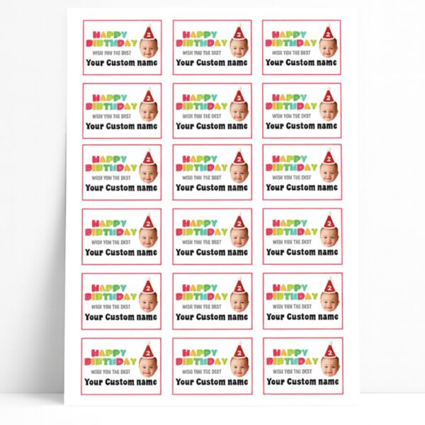 18 Rectangle Stickers A4 Sheet Thumbnail