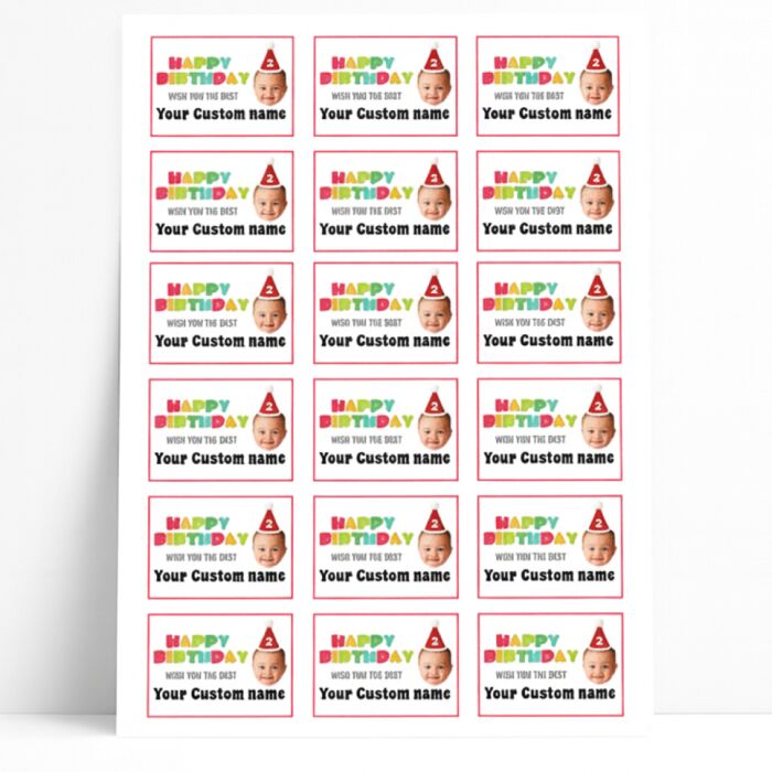 18 Rectangle Stickers A4 Sheet Thumbnail