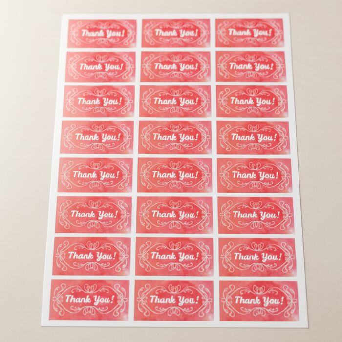 24 Rectangle Stickers A4 Sheet Thumbnail