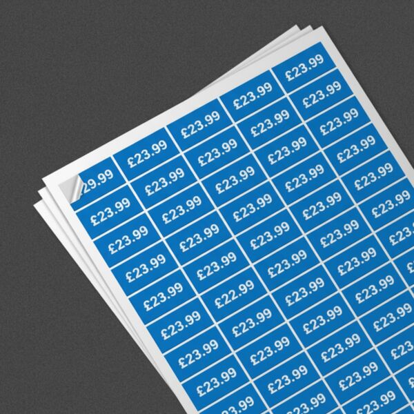 65 Rectangle Stickers A4 Sheet Thumbnail