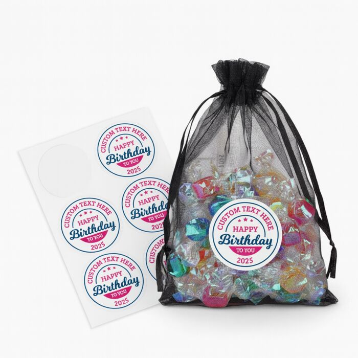 6 Circular Labels Stickers A4 Sheet Thumbnail