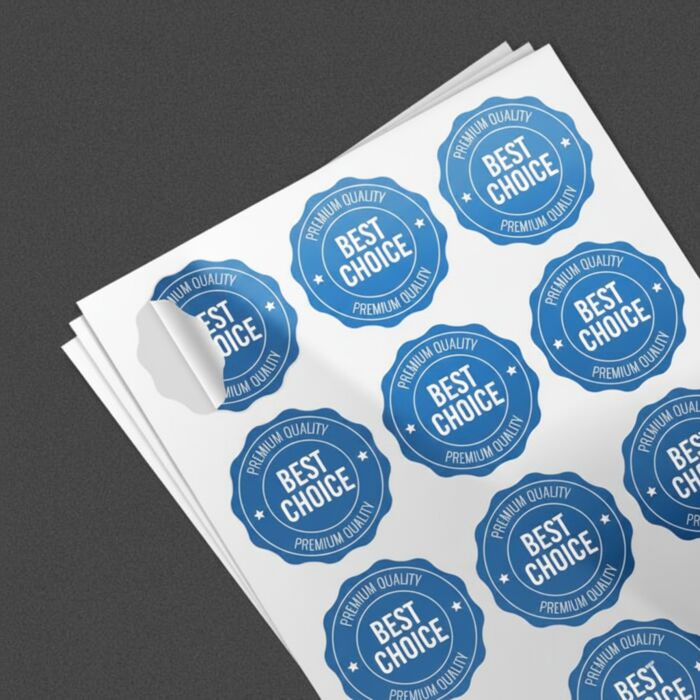 A4 Semi Gloss White Stickers Thumbnail