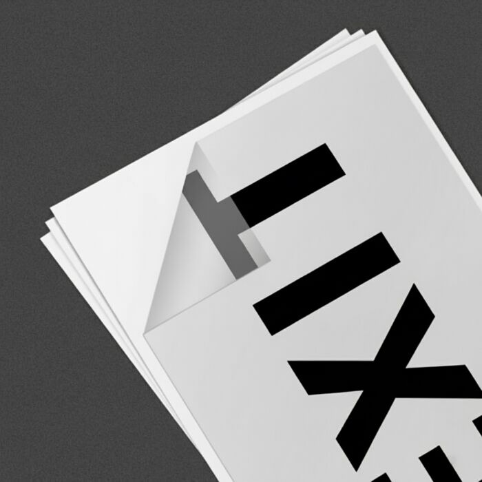 A4 Clear Polyester Sticker Thumbnail