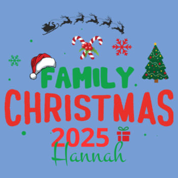 Family christmas 2025 custom name - Heavy Blend™ youth hooded sweatshirt Design
