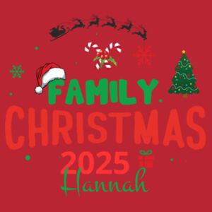 Family christmas 2025 custom name - Heavy Blend™ adult crew neck sweatshirt Design