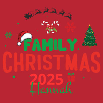 Family christmas 2025 custom name - Heavy Blend™ adult crew neck sweatshirt Design