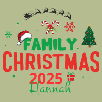 Family christmas 2025 custom name - Softstyle™ women's ringspun t-shirt Design