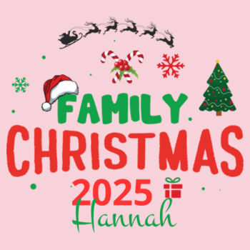 Family christmas 2025 custom name - Softstyle™ youth ringspun t-shirt Design