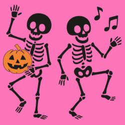 Dancing Skeleton - Softstyle™ women's ringspun t-shirt Design