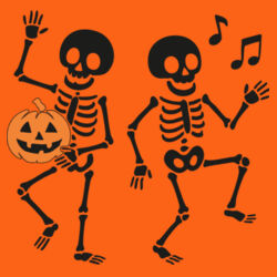 Dancing Skeleton - Softstyle™ adult ringspun t-shirt Design