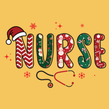 Nurse Christmas - Softstyle™ adult ringspun t-shirt Design
