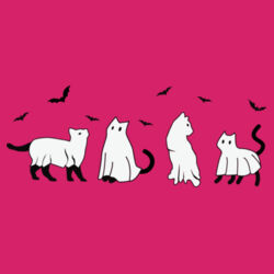 Halloween cats - Softstyle™ women's ringspun t-shirt Design