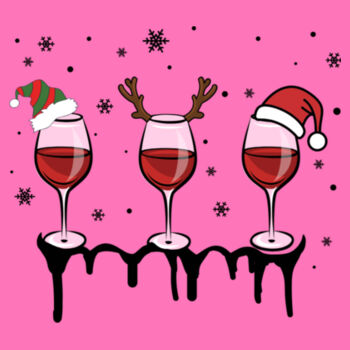 Christmas Drinks - Softstyle™ women's ringspun t-shirt Design