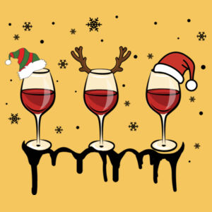 Christmas Drinks - Softstyle™ adult ringspun t-shirt Design