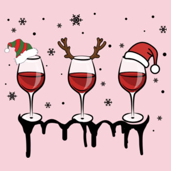 Christmas Drinks - Softstyle™ youth ringspun t-shirt Design