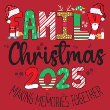 Family Christmas 2025 Making memories Together - Softstyle™ adult ringspun t-shirt Design